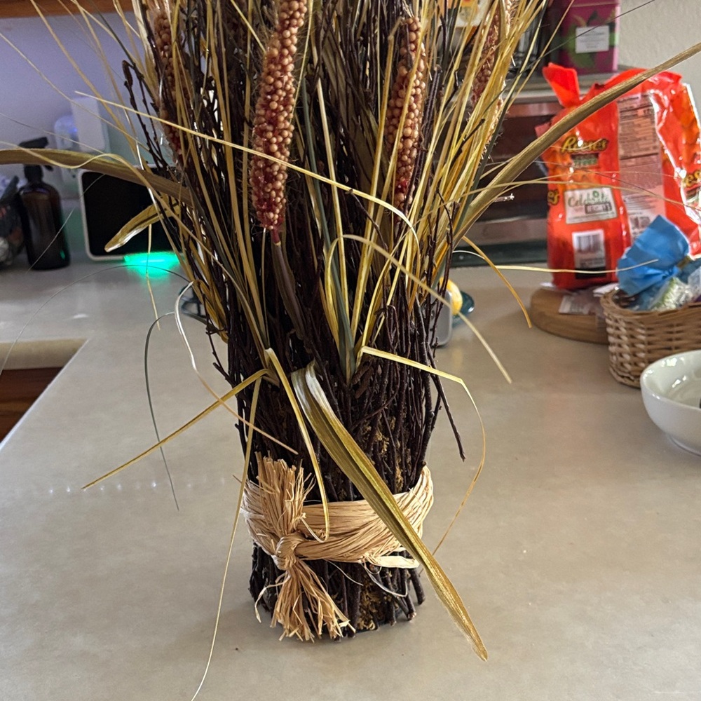Hallmark Faux Floral Arrangement with Brown and Tan Accents